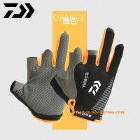 □◄ 2023 New Daiwa Fingers Fishing Gloves Men Outdoor Sport Hiking Gloves Spring Cotton Waterproof Anti-slip Durable Fishing Gloves