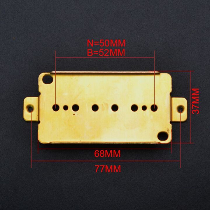 แผ่นฐานรองกระบะแบบ6-st-สไตล์-p90หนึ่งชุด-n-50ทองเหลือง-เส้นกลาง-b-52ฐานรองกีต้าร์ไฟฟ้ากระบะชิ้นส่วนปิ๊กอัพ