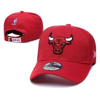 The Chicago bulls baseball cap fashion hip-hop sports outdoor sun hat embroidery curved eaves cap hat หมวก mlb หมวกแก๊ป ผู้ชาย หมวกแร็ปเปอร์ หมวก nba