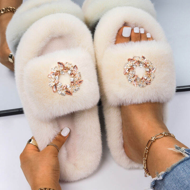 sandals-slippers-solid-color-luxury-designer-rhinestone-wreath-furry-slides-ladies-faux-fur-flip-flops-fluffy-slippers-shoes