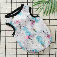 1Pc Pet เสื้อกั๊กคอกลมป้องกันแสงแดดแขนกุดแฟชั่นเสื้อยืดผ้าตาข่ายสำหรับสุนัขขนาดเล็ก
