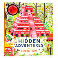 Hidden adventures English original picture book childrens observation and concentration training parents and children to read picture books together famous picture book Lara Hawthorne paperback