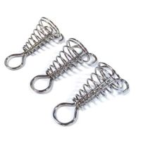 100Pcs Octopus Deck Nail Carabiner Spiral Spring Durable Rope Buckle Tent Hook Board Nail Camping Hiking