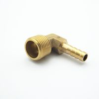 6mm 8mm 10mm 12mm 14mm 16mm 19mm Hose Barb x 1/2 quot; BSP Male Thread Elbow Brass Barbed Pipe Fitting Coupler Connector Adapter