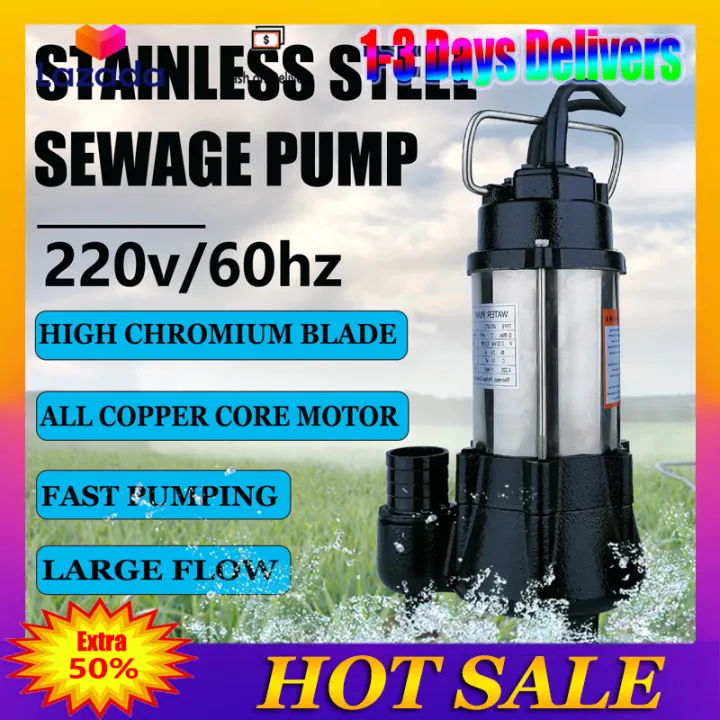 Submersible Pump,Deep Well Pum, 220V 60Hz ,Sewage Pump ,1