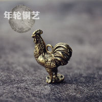 Quality Assurance ทำด้วยมือ Nepal ทองเหลือง Retro Vintage Distressed Lucky Fortune To Make A Fortune Rooster ปี Rooster จักรราศีปีระกาจี้จี้จี้จับชิ้นพระพุทธรูป