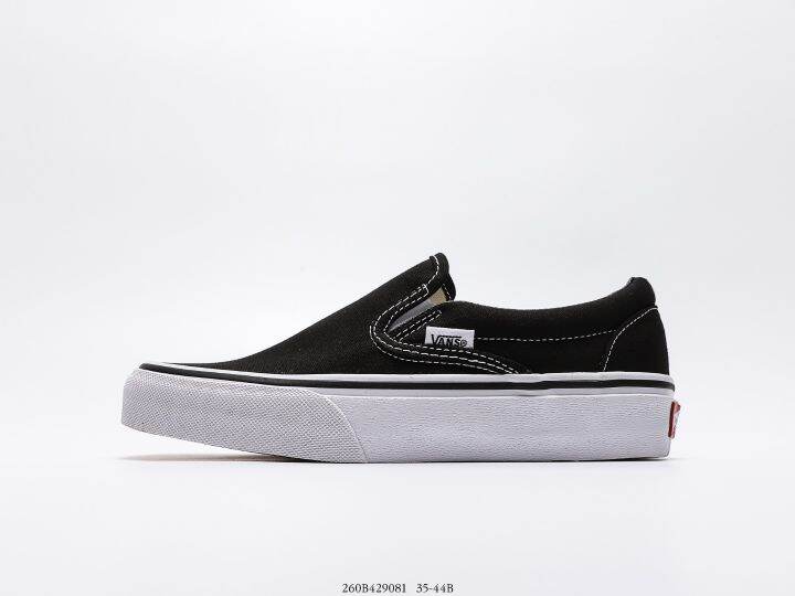 รองเท้าผ้าใบvans-slip-on-สีดำ-เผื่อไซส์-รองเท้าผ้าใบผู้ชายและผู้หญิง-รองเท้าลำลอง-มีเก็บปลายทาง