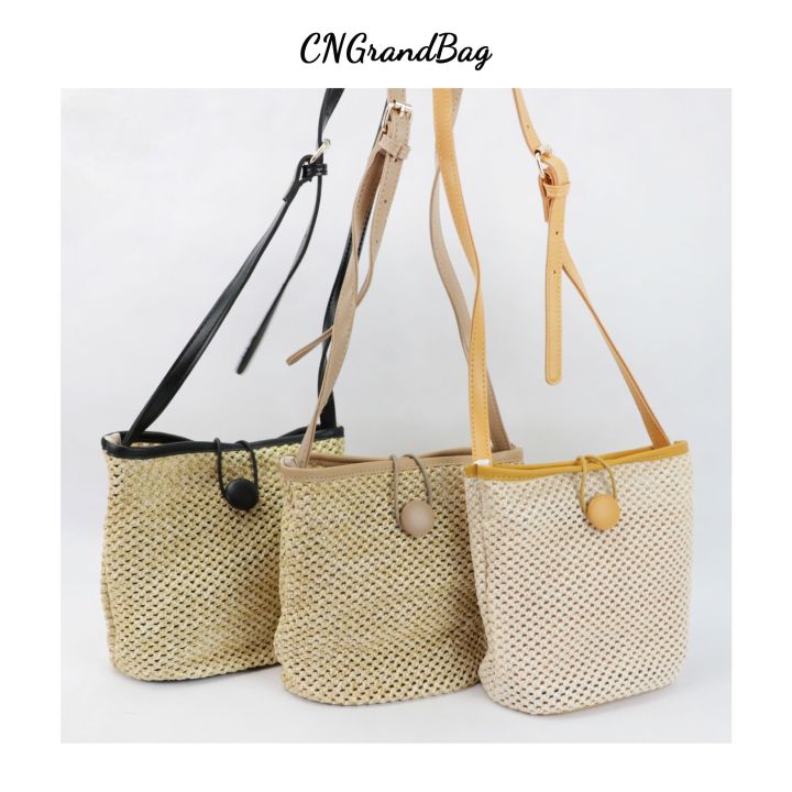 free-shipping-women-straw-shoulder-bag-summer-ladies-weave-crossbody-bag-new-fashion-2-in-1-bucekt-bag