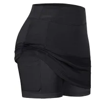 Women Tennis Skirts Inner Shorts Elastic Sports Golf Skorts with Pockets Fit Yoga Fitness Running