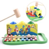 1 Set Helpful Wooden Xylophone Hands-on Ability Kids Musical Toy Smooth Surface Coordinate Focus