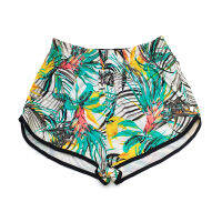 TROPICAL HIGH WAISTED SURF SHORTS