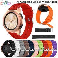 (CALGY Phone protection)สายรัดข้อมือซิลิโคนอ่อนนุ่มกีฬาสำหรับ Samsung Galaxy Watch 42มม. SM-R810เปลี่ยนสายนาฬิกาสมาร์ทสายรัดข้อมือสายนาฬิกาข้อมือ