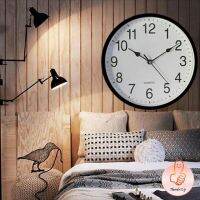 นาฬิกาแขวนทรงกลม นาฬิกาเดินเงียบ เรียบง่ายและมีสไตล์ นาฟิกาแขวนผนัง wall clock