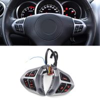 Steering Wheel Audio Radio Cruise Control Switch Red Backlight Silver Plastic Replacement for Suzuki Grand Vitara