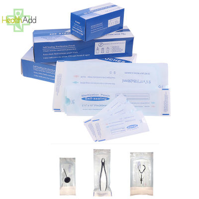 200pcs/box Disposable Self-Sealing Sterilization Pouches Bags Use for sterilization of Dental Instrument