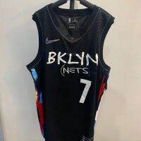 เสื้อกีฬาแขนยาวลายทีม Kevin สีดำอัดร้อนทำจากผ้าเจอร์ซีย์รุ่นเมือง NbaKevin Durant21ใหม่ No.7เสื้อผ้าบาสเกตบอลเสื้อผ้าบาสเกตบอล