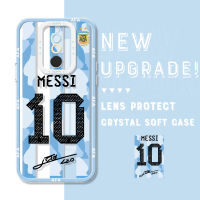 Casing Ponsel Xiaomi Redmi 7 Redmi 8 Redmi 12C 10C ของแท้เมสซี่กันกระแทกเคสโทรศัพท์คริสตัลปลอกอ่อนคลุมทั้งหมดเคสมือถือใสสำหรับป้องกันกล้อง