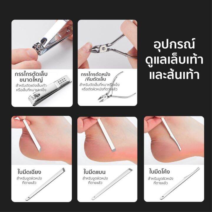 กรรไกรตัดเล็บ-กระเป๋าดูแลเล็บ-จำนวน-18-ชิ้น-ขนาดเท่าฝ่ามือ-กระทัดรัด-มีกล่องเดียว-จบ-ค่าาาา-สวยตั้งแต่หัวจรดเท้าเลยค่า