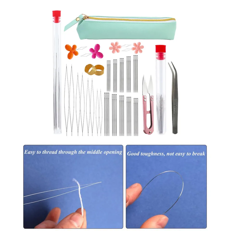 Bead Needles For Jewelry Making Bead Threader DIY Threader Not