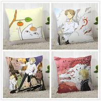 （ALL IN STOCK XZX）Custom Natsume Sōseki Yujinchou Pillow Case Polyester Decorative Zipper Pillow Case 40 * 40cm   (Double sided printing with free customization of patterns)