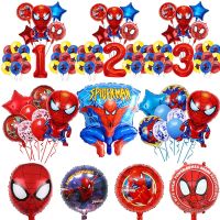 Disney Spiderman Helium Foil Balloon 32inch Baby Shower Decor Birthday Party spider ballon Decoration boys Kids Toys Air Globos Balloons