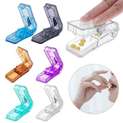 【YF】 Quality Pill Cutter Medicine Box Cutting Splitter Drugs Tablet Divider Storage Case Cases