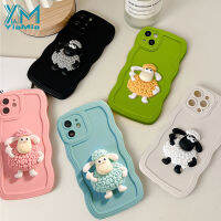 YiaMia เคสโทรศัพท์แกะของเล่นน่ารักสำหรับ Realme C55 C53 C35 C33 C12 C30 C30S C25 C25Y C21 50i C21Y 50A C20 C17ฝาครอบโทรศัพท์ TPU นุ่มขอบคลื่น C1 Narzo นายก Narzo แฟชั่นนายก