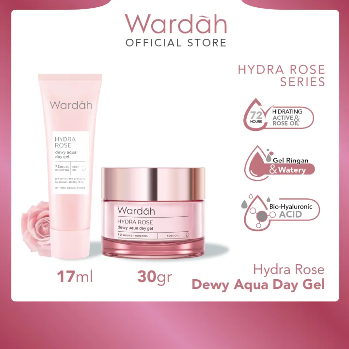 manfaat wardah hydra rose dewy aqua day gel