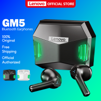 Lenovo GM5 หูฟังเกมมิ่ง Low latency TWS หูฟังไร้สาย หูฟังบลูทูธมีไมค์ bluetooth 5.0 หูฟัง earphone หูฟังเล่นเกม หูฟังเล่นเกมส์ หูฟังไอโฟน gaming with mic true wireless headset handfree earphones earbuds audio earpods