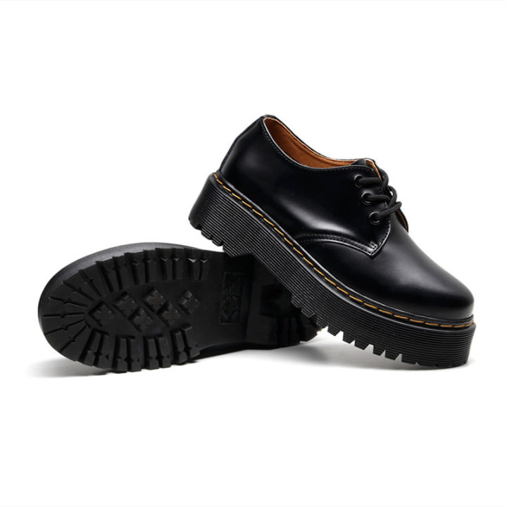 doc-dr-martens-1465-แมรี่-เจนแพลตฟอร์มรองเท้าทำงานของแท้ดั้งเดิม3-ตาเรียบรองเท้าทางการ