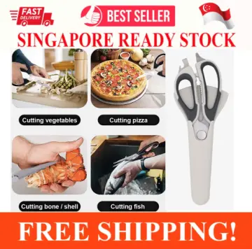 Multifunctional kitchen scissors magnetic suction bone shears