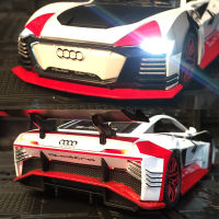 New 2021 Diecast 1:32 Alloy Car Model Miniature Le Mans Audi E-Tron Racing Metal Vehicle Collection Boys Gifts for Children Toy