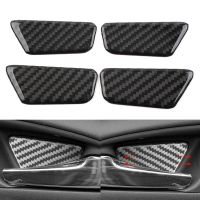 4 Pcs Auto Inner Door Bowl Cover Trim For Chevrolet Equinox 2017-2022 Carbon Fiber Car Accessories