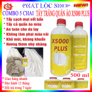 Nước tẩy trắng quần áo X5000 Plus, Chai tẩy rửa, Lọ tẩy rửa