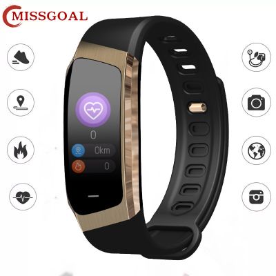 ZZOOI Missgoal E18 Sport Smart Watch For IPhone Heart Rate Monitor Bluetooth Smartwatch Single Touch Fitness Band For Women Men