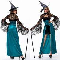 [COD] size high-quality export costume green lace long-sleeved witch star uniform show