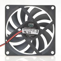 Cooler Master 8ซม. 12V 0.25A 8010 A8010-20RA-2JN เมนบอร์ด Ultra-Thin Silent Fan