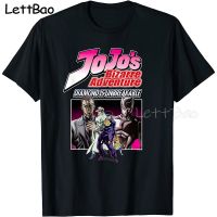 Jojos Bizarre Adventure Diamond Is Unbreakable 2022 Shortsleeved Men Street Hiphop Style 100% Cotton Gildan