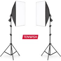 Tenwish สตูดิโอถ่ายภาพ ไฟต่อเนื่อง ไฟสตูดิโอ 50x70 Softbox มีสองชุดเหมือนในภาพ