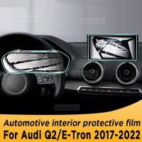 สำหรับ Audi Q2E-Tron 2022แผงเกียร์หน้าจอนำทางภายในรถยนต์ TPU ป้องกันฟิล์ม Anti-Scratch อุปกรณ์เสริม