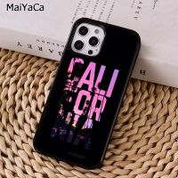 【16- digits】 MaiYaCa California City เคสโทรศัพท์สำหรับ Iphone 11 12 13 Mini Pro X XR XS MAX 6S 7 8 Plus 5S SE 2020ฝาครอบ Coque Shell