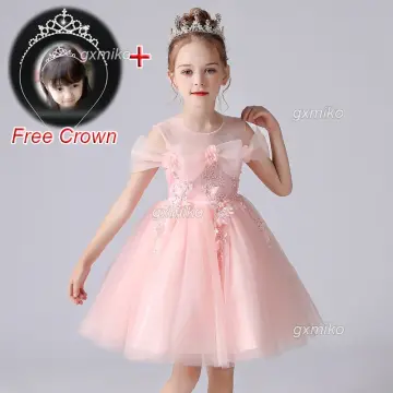 Buy Stunning V-Back Luxury Pageant Tulle Ball Gowns for Girls 2-12 Year Old  Online at desertcartINDIA