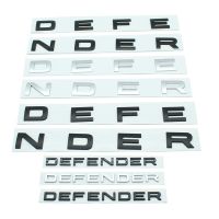 Car 3D ABS DEFENDER Letter Logo Stickers And Decals For Land Rover DEFENDER Car Front Hood Rear Trunk Body Emblem Badge Stickers