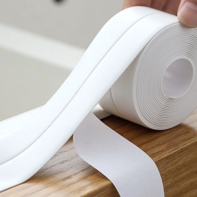 เทปกาวกันน้ำรั่วซึม เทปกาวกันเชื้อรา สำหรับติดบริเวณอ่างล้างจาน อ่างล้างหน้า อ่างอาบน้ำ หรือบริเวณขอบมุมต่างๆ Waterproof tape for sink