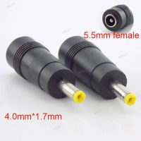 5pcs 5.5*2.1mm Female To 4.0*1.7mm Male DC Power Plug Adapter Connector PC Cables Jack Notebook Laptop 17TH