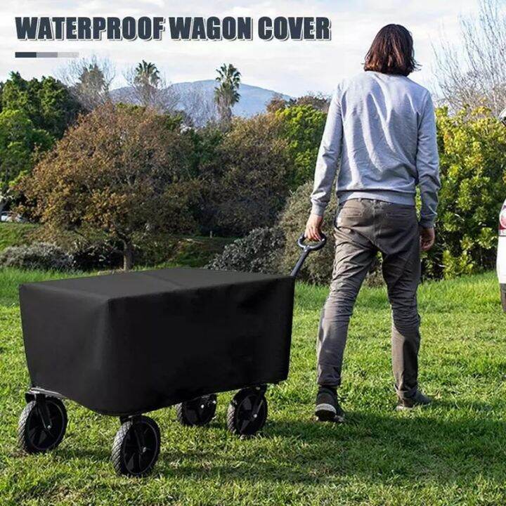 folding-waggon-cover-collapsible-cart-cover-heavy-duty-protective-cover-38-l-x-22-w-x-20-h-600d-oxford-waggon-rain-cover