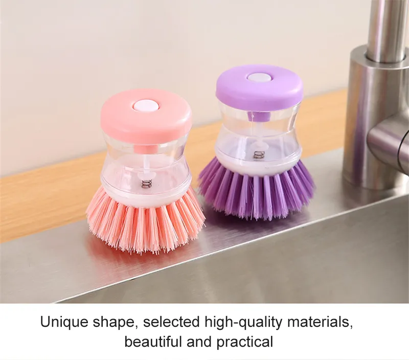 1pc Multi-functional Automatic Liquid Dispensing Pot Scrubber