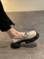 Women Shoes Autumn Modis Oxfords All-Match Clogs Platform Female Footwear Fall 2022 Leather Winter Retro New Creepers Dress PU S