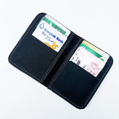 Smoke Credit Card Wallet กระเป๋าใส่บัตรเครดิต หนังวัวแท้ สำหรับผู้ชาย ผู้หญิง กระเป๋าบางขนาดเหมาะมือ กระเป๋าสตางค์สั้น