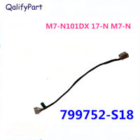 Original แล็ปท็อป DC Power Jack สำหรับ HP ENVY M7-N101DX 17-N M7-N DC- IN 799752-S18